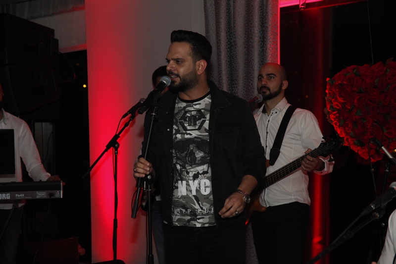 Charbel Khalil and the band at Burj on Bay 